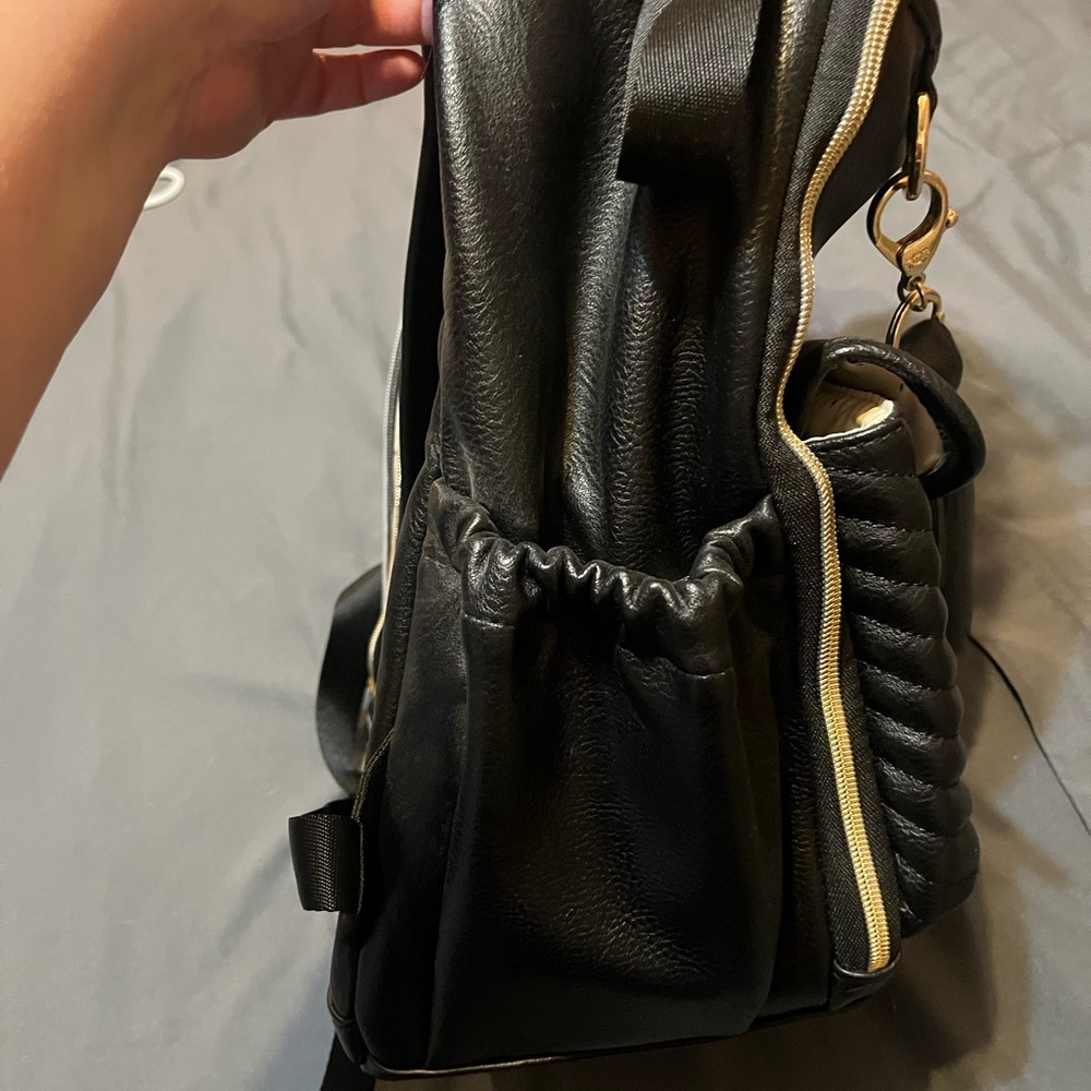 Itzy Ritzy Black Backpack with Tassel - Picture 8 of 12